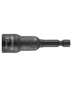 Вставка магнитная с гайкой, шестигранная 13 мм GRAPHITE 56H553, фото  | SNABZHENIE.com.ua