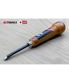 Резец ручной для резьбы по дереву 5 мм Takagi (Япония) стамеска ударная с выемкой, фото  | SNABZHENIE.com.ua