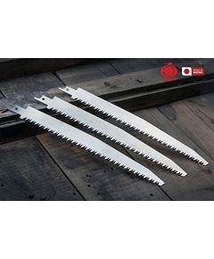 Набор полотен по дереву 200мм Gyokucho Razorsaw (Япония) Shinsoku для сабельных пил 0,9 мм⁠ 7,5 TPI (3 шт), фото  | SNABZHENIE.com.ua