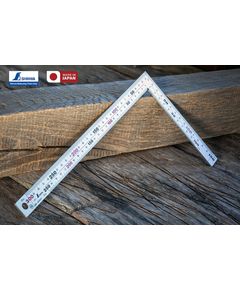 Столярный угольник 320х160 мм SHINWA (Япония) метрический нержавеющая сталь, хром, фото  | SNABZHENIE.com.ua
