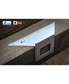 Столярный угольник 200х63 мм SHINWA (Япония) 3D 45° алюминий, фото  | SNABZHENIE.com.ua