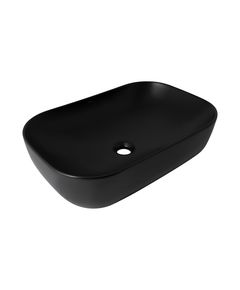 Раковина-чаша Qtap Robin 610х400х145 Матовий чорний QT132143PMBMBN, фото  | SNABZHENIE.com.ua