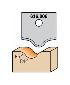 Ніж профільний 20x20x2 Профіль R5 + R4 CMT 616.006, фото  | SNABZHENIE.com.ua