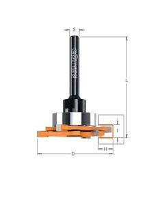 Фреза для плоскостей D=47,6 I=7 H=9,5 S=6,35 Z3 для STRIPLOX™ Mini CMT, фото  | SNABZHENIE.com.ua