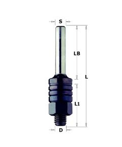 Утримувач для фрез пилок CMT, S=12,7, D=M8mm, L1=23mm, L=71mm, фото  | SNABZHENIE.com.ua