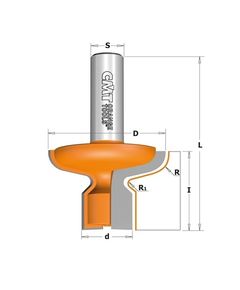 Фреза D=44,5 I=30 S=12,7 RH R=7,14 R1=2,38 Z2 CMT 855.604.11, фото  | SNABZHENIE.com.ua