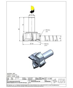 Фреза FDP D=60 I=18 S=20x50 Z=4+1+1 H4,0 RH ITA TOOLS, фото  | SNABZHENIE.com.ua