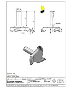 Фреза FDP D=80 I=8 S=16x50 L=70 Z=3 H6,0 RH негатив ITA TOOLS, фото  | SNABZHENIE.com.ua