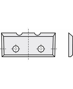 Нож HM 16,0x7,0x1,5mm MG06 a=7,0 