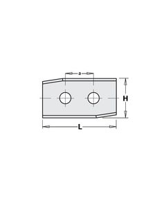 Нож HM 30,0x12,0x1,5mm HC05 a=14,0 