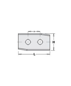 30126 Нож HM 30,0x12,0x1,5мм HC05 a=14,0 