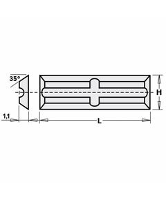 Нож HM 30,0x5,5x1,1мм MG06 