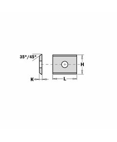 Нож HM - 7,65x12,0x1,5 mm HC05 