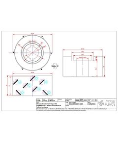 Насадная фреза DIA D=100 I=47/52 d=30+2CH Z=3+3 (15) H=3 LH верх. фаска, фото  | SNABZHENIE.com.ua
