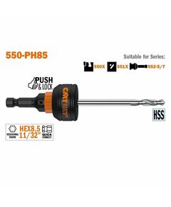 550-PH85 Патрон PUSH&LOCK для висвердлювача HEX 8,5 CMT, фото  | SNABZHENIE.com.ua