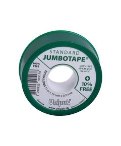 Фум лента Jumbotape Professional (16,5m x 19mm x 0,2mm) + 10%, щільність 0,6 g/cm³, фото  | SNABZHENIE.com.ua
