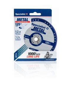 Алмазный диск по металлу Specialist+ METAL 125 мм, 22 мм, 11/2-VD125R, фото  | SNABZHENIE.com.ua