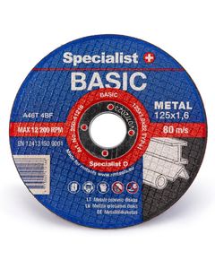 Диск абразивный отрезной по металлу Specialist+ BASIC 125x1,6x2, фото  | SNABZHENIE.com.ua