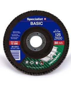 Диск шліфувальний пелюстковий Specialist+ BASIC 125 ЗК60 для обробки, фото  | SNABZHENIE.com.ua