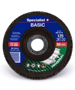 Диск шліфувальний пелюстковий Specialist+ BASIC 125 мм ZK120, фото  | SNABZHENIE.com.ua