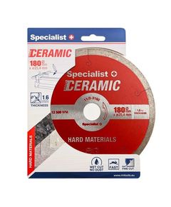 Диск алмазный Specialist+ CERAMIC 180x25,4 мм для плитки, фото  | SNABZHENIE.com.ua