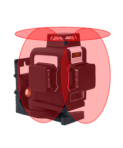 Лазерный уровень 3D-Mark 1H/2V/360-50, красный, с адаптером 149-A360, фото  | SNABZHENIE.com.ua