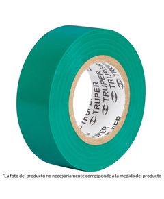 Изолента акриловая зеленая 19 мм х 18 м TRUPER M-33V, фото  | SNABZHENIE.com.ua