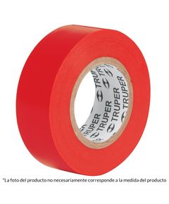 Изолента акриловая красная 19 мм х 18 м TRUPER M-33R, фото  | SNABZHENIE.com.ua