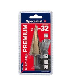 Сверло ступенчатое Specialist+ PREMIUM по металлу 4-32 мм, фото  | SNABZHENIE.com.ua