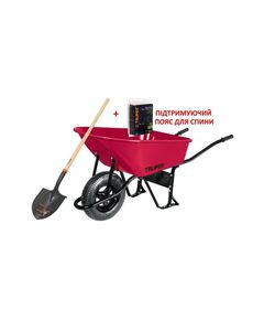 Будівельна тачка 100 л з посиленою пневматичною шиною 16, PROMO, фото  | SNABZHENIE.com.ua