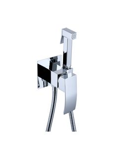 Набор для гигиенического душа Qtap Swan Cascada прямоугольный QTSWA262CRM45567 Chrome, фото  | SNABZHENIE.com.ua