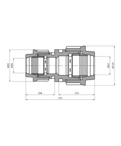 Муфта редукционная ПЭ SantehPlast 50х63 мм, фото  | SNABZHENIE.com.ua