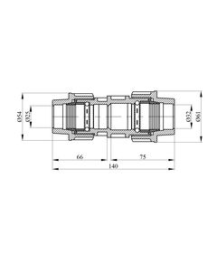 Муфта редукционная ПЭ SantehPlast 25х32 мм, фото  | SNABZHENIE.com.ua