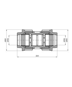Муфта ПЭ SantehPlast 50х50 мм, фото  | SNABZHENIE.com.ua
