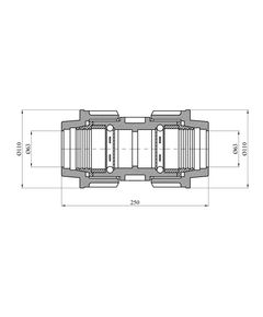 Муфта ПЭ SantehPlast 63х63 мм, фото  | SNABZHENIE.com.ua