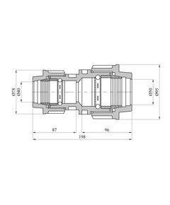 Муфта редукционная ПЭ SantehPlast 40х50 мм, фото  | SNABZHENIE.com.ua