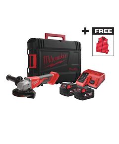 Шлифмашина угловая - болгарка аккумуляторная MILWAUKEE Ø125мм M18 BLSAG125XPDMC-402X + ЖИЛЕТКА, фото  | SNABZHENIE.com.ua