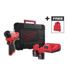 Шуруповерт ударный аккумуляторный бесщёточный MILWAUKEE (170Нм) M12 FID2MC-202Х + ЖИЛЕТКА, фото  | SNABZHENIE.com.ua