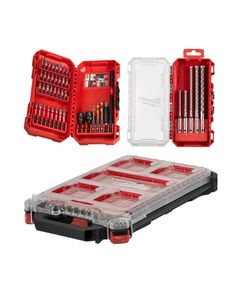 Набор бит ShW и буров SDS-PLUS MX4 MILWAUKEE в органайзере PACKOUT(4932498297/4932492004/4932471065), фото  | SNABZHENIE.com.ua