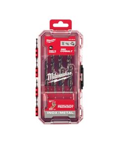 Набор сверл по металлу кобальтовых HSS-Co PACKOUT MILWAUKEE, DIN338, (8шт) (3-10мм), фото  | SNABZHENIE.com.ua