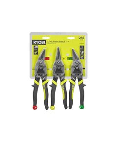 Ножницы по металлу (набор 3шт) RYOBI (левые, правые, прямые), фото  | SNABZHENIE.com.ua