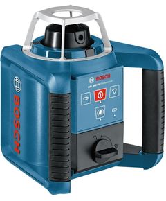 Bosch Нівелір лазерний ротаційний Professional GRL 300 HV, 60м/з приймачем 300м, ±0.1мм/м, 150/300/600 об/хв, IP54, 1.8кг, кейс, приймач LR1, пульт RC1, тримач WM4, ЗП, окуляри, мішень, фото  | SNABZHENIE.com.ua