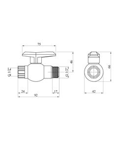 Кран ПЭ SantehPlast 1/2" ВН, фото  | SNABZHENIE.com.ua