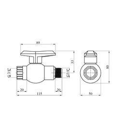 Кран ПЭ SantehPlast 3/4" ВН, фото  | SNABZHENIE.com.ua