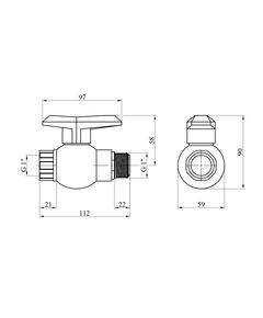 Кран ПЕ SantehPlast 1" ВН, фото  | SNABZHENIE.com.ua