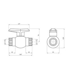 Кран ПЭ SantehPlast 1 1/2" ВВ, фото  | SNABZHENIE.com.ua