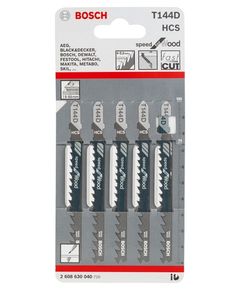 Bosch Полотно пиляльне для електролобзика по дереву T144D, 4-5.2х100мм, 5шт, фото  | SNABZHENIE.com.ua