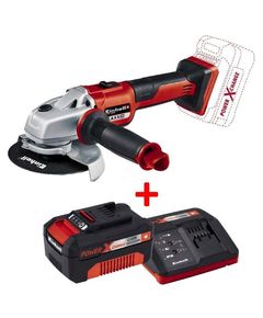 Einhell AXXIO 18В + 3Агод + ЗП, 125 мм кутова, фото  | SNABZHENIE.com.ua