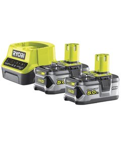 Ryobi Набір акумулятора та зарядного пристрою RC18120-250 ONE+, 18В, 2х5А•год, ЗП Lithium+, фото  | SNABZHENIE.com.ua