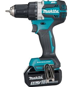 Makita Шуруповерт DDF484RTE, акум, 18В, 5Ah 2шт., 0-500/0-2000 об/хв, 54Нм, 1.5кг, кейс, фото  | SNABZHENIE.com.ua